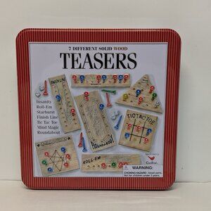 NEW! 7 Different Solid Wooden Teaser Puzzles